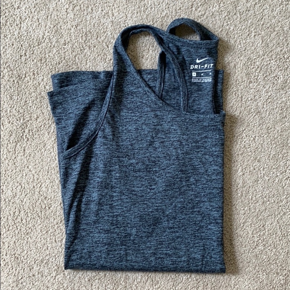 Blue Grey Dri-Fit Nike Racerback Tank — NWOT!